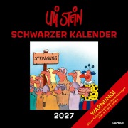 Cover-Bild zum Titel 'Uli Stein Schwarzer Kalender 2027: Monatskalender für die Wand' von 'Uli Stein'