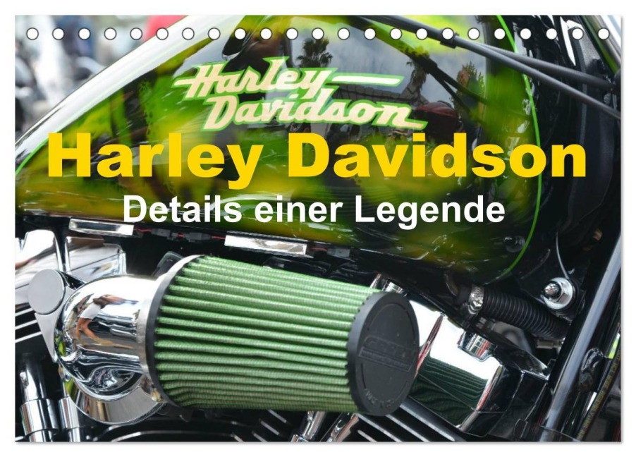 Harley Davidson - Details einer Legende (Tischkalender 2026 DIN A5 quer), CALVENDO Monatskalender - Thomas Bartruff