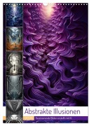 Cover-Bild zum Titel 'Abstrakte Illusionen (Wandkalender 2026 DIN A3 hoch), CALVENDO Monatskalender' von 'Cathrin Illgen'