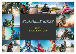 Cover-Bild zum Titel 'Schnelle Bikes und Starke Frauen (Tischkalender 2027 DIN A5 quer), CALVENDO Monatskalender' von 'Dirk Meutzner'