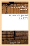 Cover-Bild zum Titel 'Réponse À M. Jeannel' von 'Brehier-E-F-C'