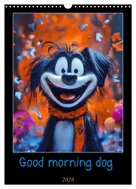 Good morning dog (Wandkalender 2026 DIN A3 hoch), CALVENDO Monatskalender - Anja Krummeck