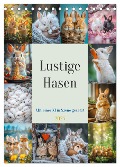 Lustige Hasen (Tischkalender 2025 DIN A5 hoch), CALVENDO Monatskalender - Steffen Gierok-Latniak