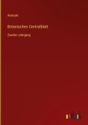 Cover-Bild zum Titel 'Botanisches Centralblatt' von 'Anonym'