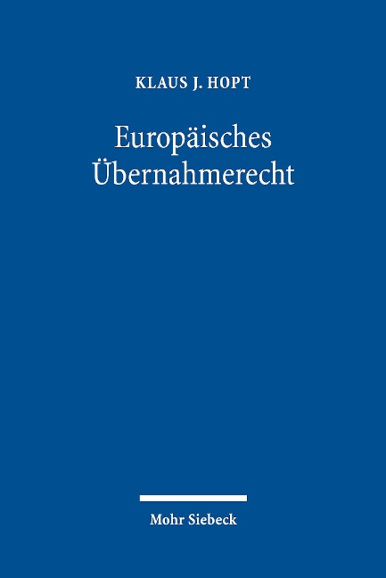 Europäisches Übernahmerecht - 