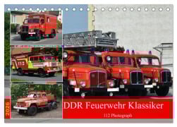 Cover-Bild zum Titel 'DDR Feuerwehr Klassiker (Tischkalender 2026 DIN A5 quer), CALVENDO Monatskalender' von 'Sven Kläser'