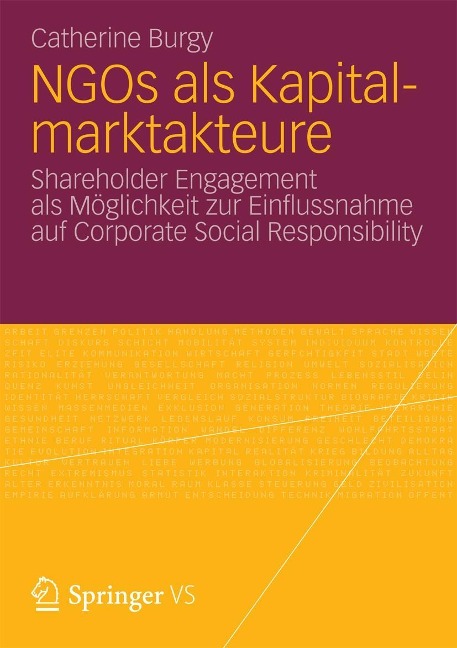NGOs als Kapitalmarktakteure - Catherine Burgy