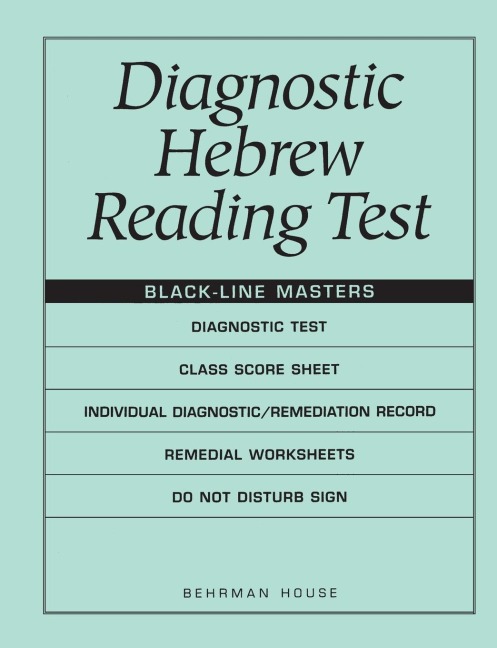 Diagnostic Hebrew Reading Test - Behrman House
