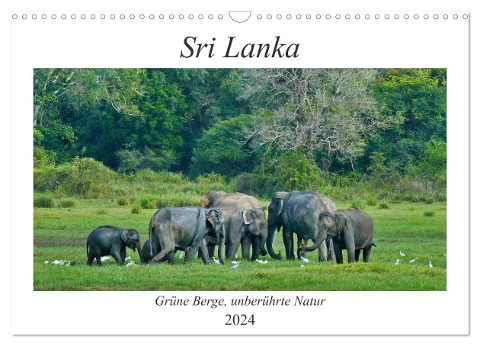 Sri Lanka, Grüne Berge - unberührte Natur (Wandkalender 2024 DIN A3 quer), CALVENDO Monatskalender - Herbert Böck