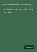 Cover-Bild zum Titel '¿uvres posthumes de P. J. Proudhon' von 'Pierre-Joseph Proudhon, Gustave Chaudey'