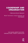 Cover-Bild zum Titel 'Leadership and Organization (RLE: Organizations)' von 'Robert Tannenbaum, Fred Massarik, Irving Weschler'