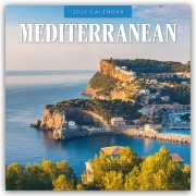 Cover-Bild zum Titel 'Mediterranean - Mittelmeer 2026 - 16-Monatskalender' von 'Robin Red'