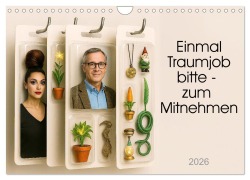 Cover-Bild zum Titel 'Einmal Traumjob bitte - zum Mitnehmen (Wandkalender 2026 DIN A4 quer), CALVENDO Monatskalender' von 'Kerstin Waurick'