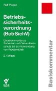 Cover-Bild zum Titel 'Betriebssicherheitsverordnung' von 'Ralf Pieper'