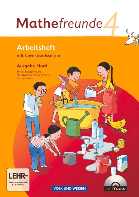 Mathefreunde 4. Schuljahr. Arbeitsheft mit CD-ROM und Lernstandsseiten. Ausgabe Nord - Jana Elsner, Kathrin Fiedler, Ursula Kluge, Birgit Schlabitz, Edmund Wallis