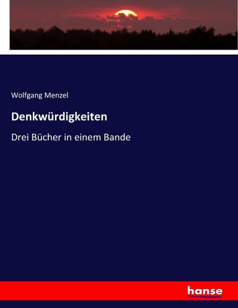 Denkwürdigkeiten - Wolfgang Menzel