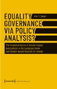 Cover-Bild zum Titel 'Equality Governance via Policy Analysis?' von 'Arn T. Sauer'