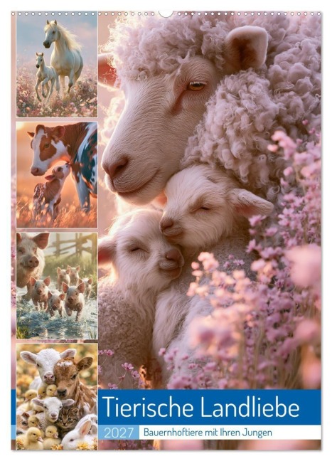 Tierische Landliebe (Wandkalender 2027 DIN A2 hoch), CALVENDO Monatskalender - Steffen Gierok-Latniak