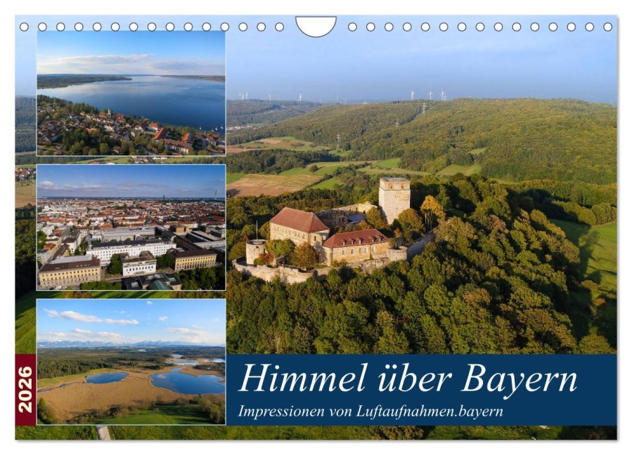 Himmel über Bayern (Wandkalender 2026 DIN A4 quer), CALVENDO Monatskalender - Luftaufnahmen. bayern Luftaufnahmen. bayern