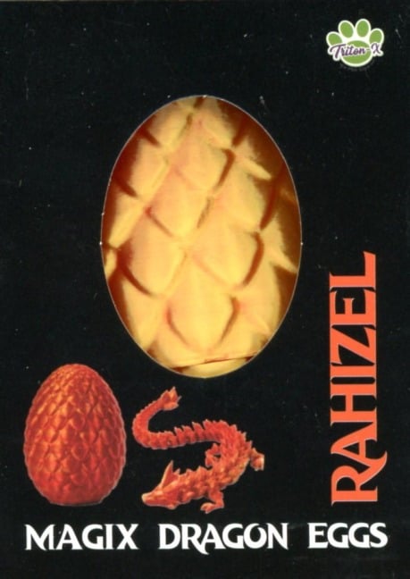 Drachenei "MagiX Dragon Egg RAHIZEL", orange, Drachen 22,5 cm & Ei 8 cm - 