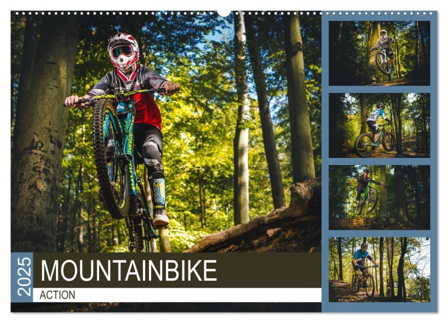 Mountainbike Action (Wandkalender 2025 DIN A2 quer), CALVENDO Monatskalender - Dirk Meutzner