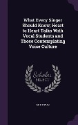 What Every Singer Should Know; Heart to Heart Talks With Vocal Students and Those Contemplating Voice Culture - Millie Ryan