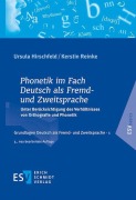 Cover-Bild zum Titel 'Phonetik im Fach Deutsch als Fremd- und Zweitsprache' von 'Ursula Hirschfeld, Kerstin Reinke'
