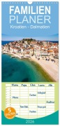 Familienplaner 2026 - Kroatien - Dalmatien mit 5 Spalten (Wandkalender, 21 x 45 cm) CALVENDO - Peter Schickert