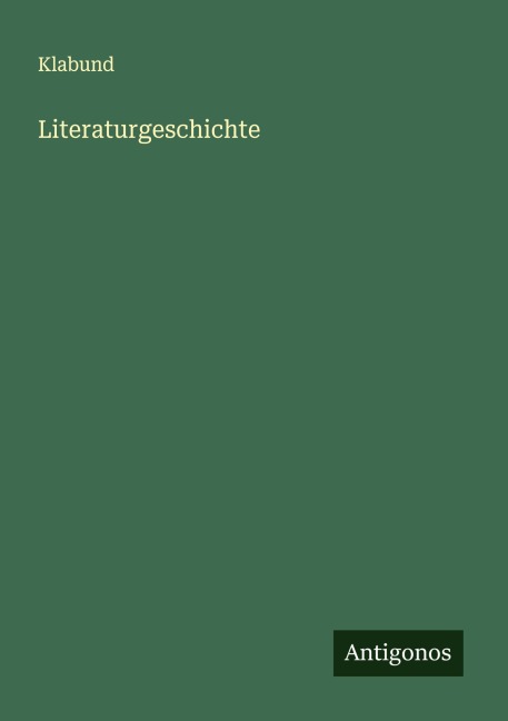 Literaturgeschichte - Klabund