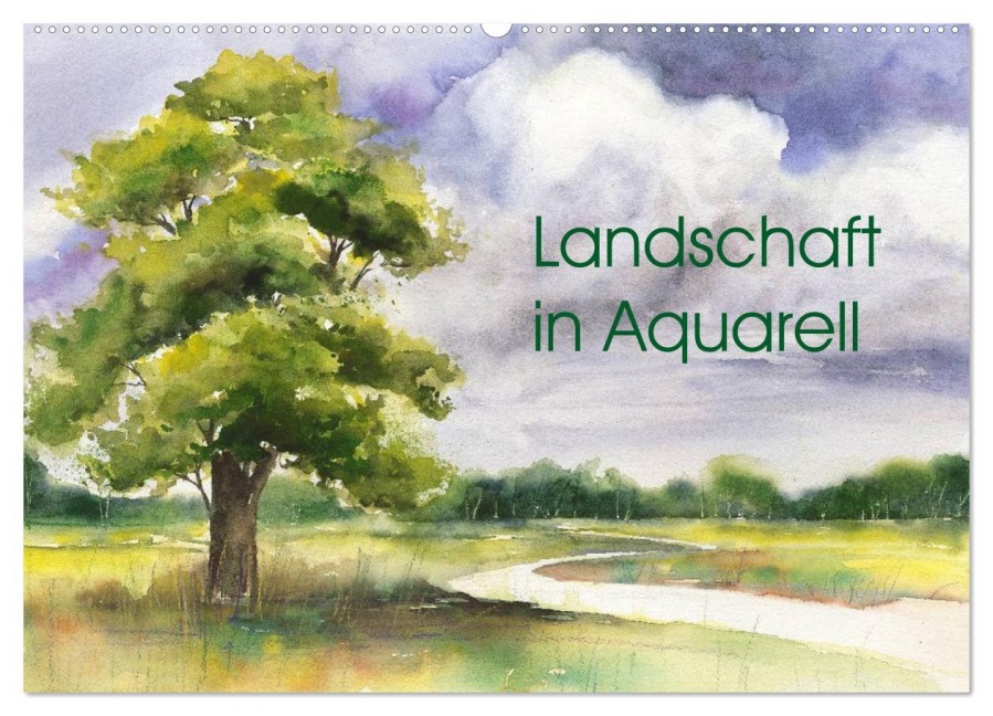 Landschaft in Aquarell (Wandkalender 2026 DIN A2 quer), CALVENDO Monatskalender - Jitka Krause