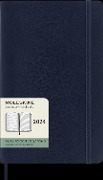 Moleskine 12 Monate Wochen Notizkalender 2024, L/A5, 1 Wo = 1 Seite, Rechts Linierte Seite, Soft Cover, Saphir - 