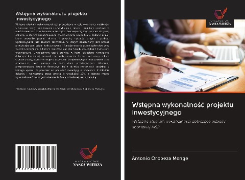 Wst¿pna wykonalno¿¿ projektu inwestycyjnego - Antonio Oropeza Monge