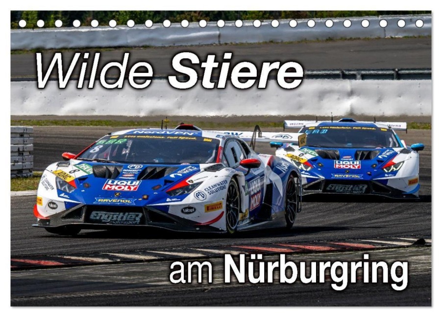 Wilde Stiere am Nürburgring (Tischkalender 2026 DIN A5 quer), CALVENDO Monatskalender - Michael Schweinle & Dieter Wilczek