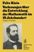 Cover-Bild zum Titel 'Vorlesungen über die Entwicklung der Mathematik im 19. Jahrhundert' von 'Felix Klein'