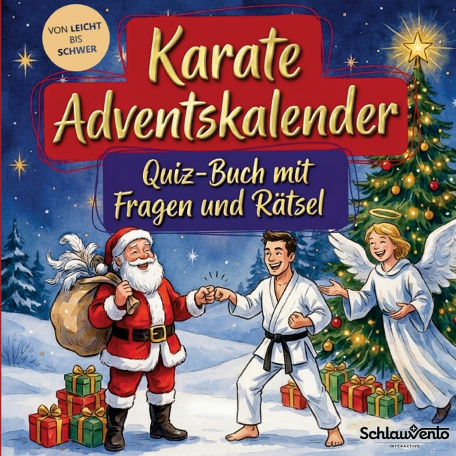 Karate-Adventskalender: Quiz-Buch mit Fragen und Rätsel - Schlauvento Interactive