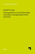 Cover-Bild zum Titel 'Scheinprobleme in der Philosophie und andere metaphysikkritische Schriften' von 'Rudolf Carnap'