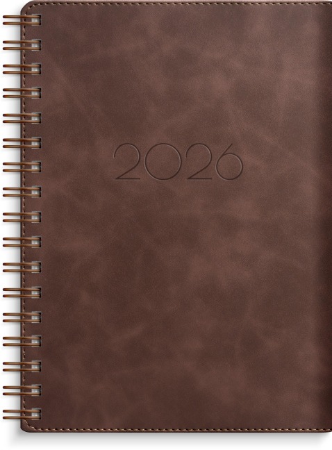 Burde Kalender 2026 Senator A6 Twist braun - 