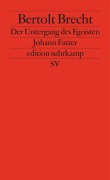 Cover-Bild zum Titel 'Der Untergang des Egoisten Johann Fatzer' von 'Bertolt Brecht'