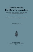 Cover-Bild zum Titel 'Der elektrische Heißwasserspeicher' von 'P. V. Entremont, F. Kotschi'