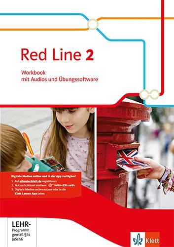 Red Line 2. Workbook mit Audios und Übungssoftware Klasse 6 - 