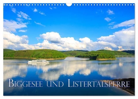 Biggesee und Listertalsperre (Wandkalender 2024 DIN A3 quer), CALVENDO Monatskalender - Dominik Wigger