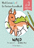Cover-Bild zum Titel 'Wald - Ein Vorlese-Malbuch für Kinder ab 3 Jahren' von 'Holger Schulz'