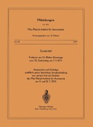 Cover-Bild zum Titel 'Sonderheft Professor em. Dr. Walter Dieminger Zum 70. Geburtstag Am 7.7.1977' von 'J. Bartels, W. Dieminger, A. Ehmert, G. Pfotzer'