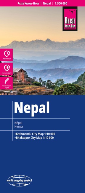 Reise Know-How Landkarte Nepal (1:500.000) - 