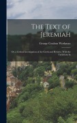 Cover-Bild zum Titel 'The Text of Jeremiah' von 'Workman George Coulson'