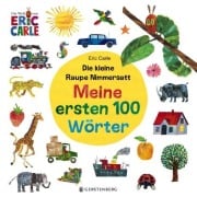 Cover-Bild zum Titel 'Die kleine Raupe Nimmersatt - Meine ersten 100 Wörter' von 'Eric Carle'