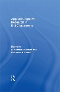 Cover-Bild zum Titel 'Applied Cognitive Research in K-3 Classrooms' von ''