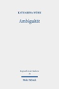 Cover-Bild zum Titel 'Ambiguität' von 'Katharina Wörn'