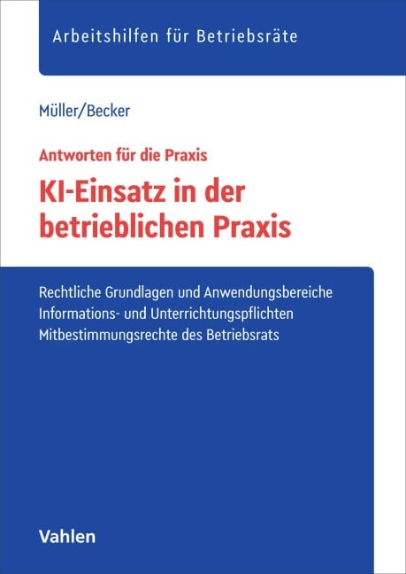 KI-Einsatz in der betrieblichen Praxis - Stefan Müller, Marc Becker