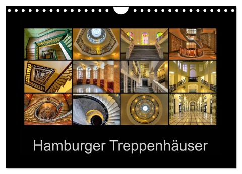 Hamburger Treppenhäuser (Wandkalender 2024 DIN A4 quer), CALVENDO Monatskalender - Joachim Hasche